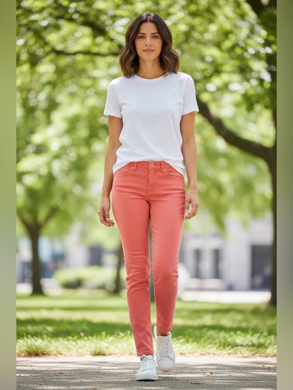 Lilly Pulitzer Coral Skinny Jeans